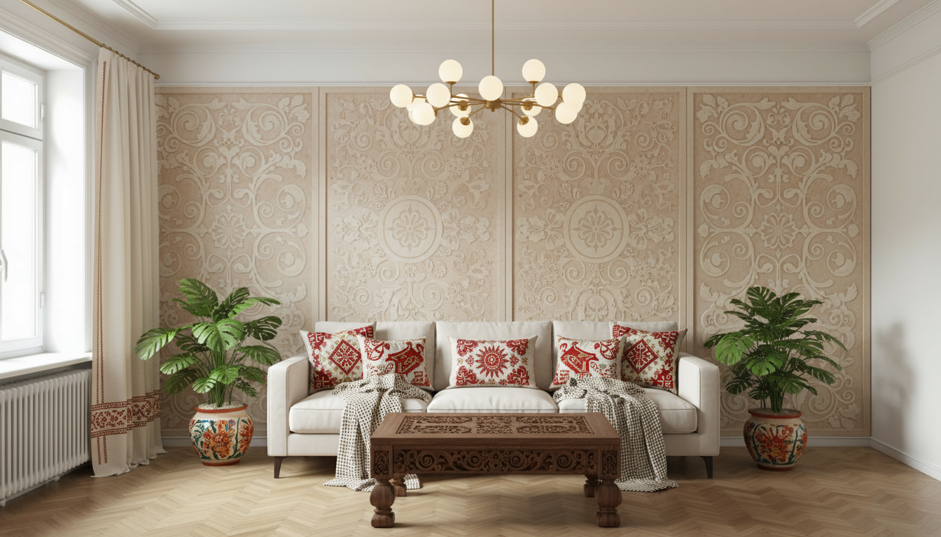 Современный интерьер после AI-генерации VibeROOM